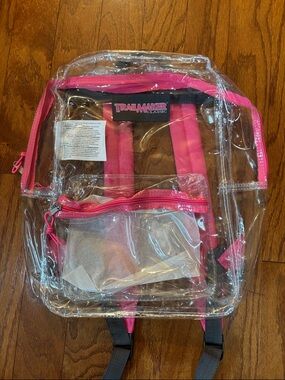 TrailMaker Classic Clear Pink Accent Backpack